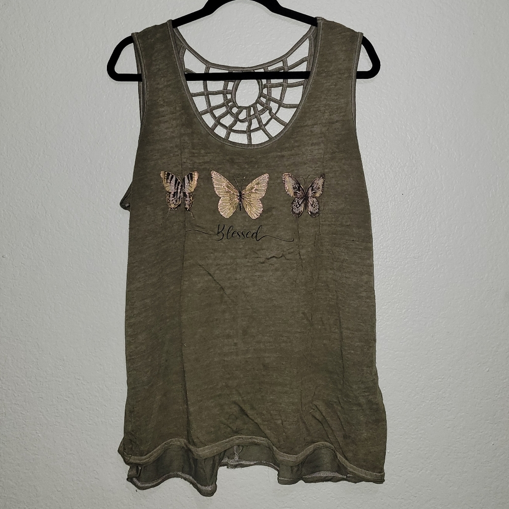 2x Graphic Tank Top "Blessed"